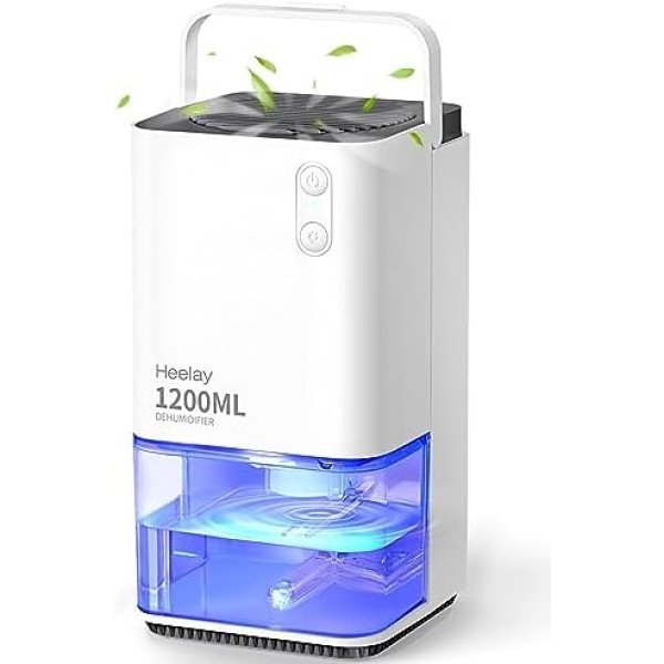 Dehumidifiers for Home Damp, Heelay 320 sq. ft Smart Electric Dehumidifier 40 OZ