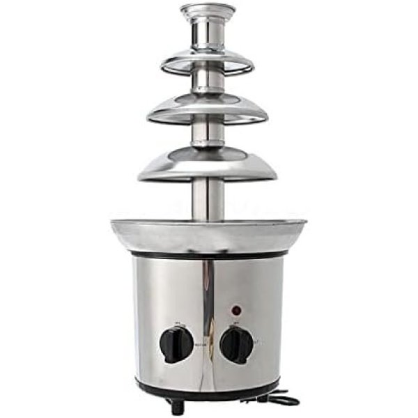 Stainless Steel Chocolate Fountain Machine 4 Tier Electric Chocolate Fondue