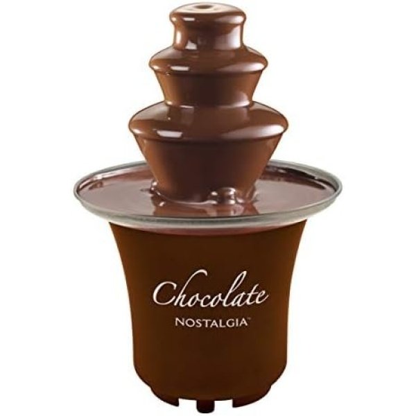 Nostalgia 3 Tier Electric Chocolate Fondue Fountain Machine for Parties