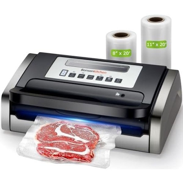 Bonsenkitchen Vacuum Sealer Machine, Globefish Technology for Perfect Vacuum