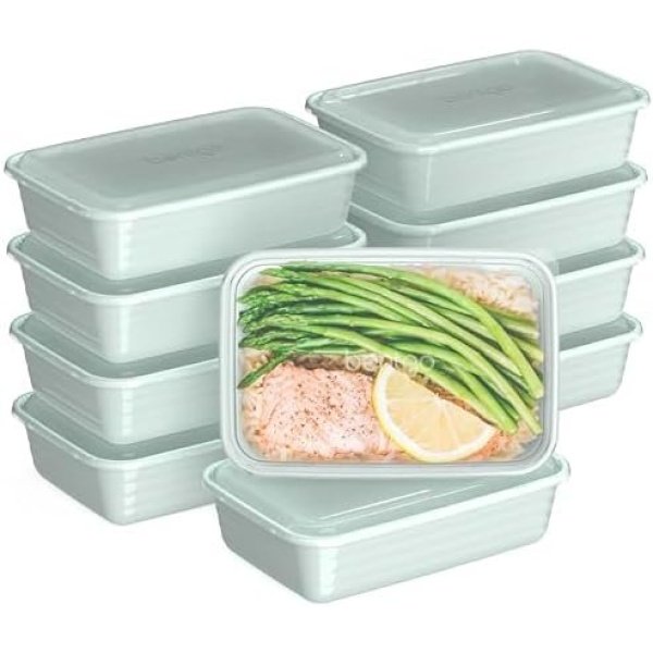 Bentgo 20-Piece Lightweight, Durable, Reusable BPA-Free 1-Compartment Containers
