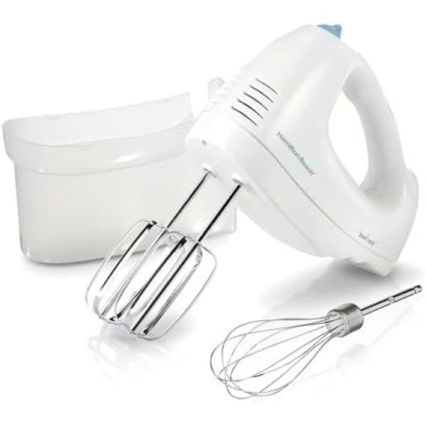 Hamilton Beach 6-Speed Electric Hand Mixer with Whisk, Traditional Beaters