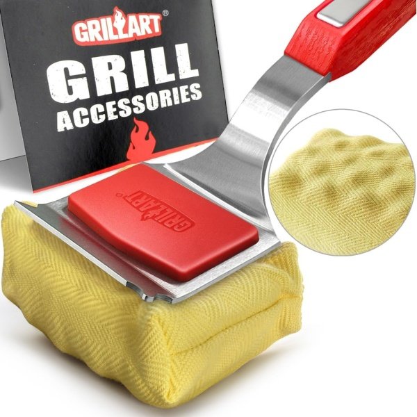 GRILLART Grill Brush Bristle Free. SteamWizards BBQ Replaceable Cleaning Head