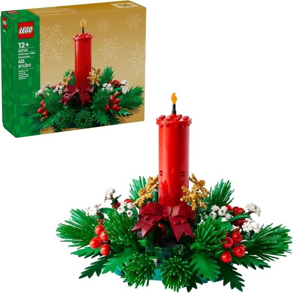 LEGO Christmas Table Decoration Building Toy for Kids - Brick-Built Holiday