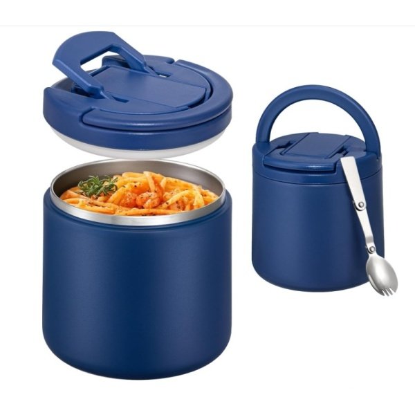 ITSLIFE 20oz insulated Food Jars with Buckle Lid Wide Mouth Vacuum Insulated Stainless Steel