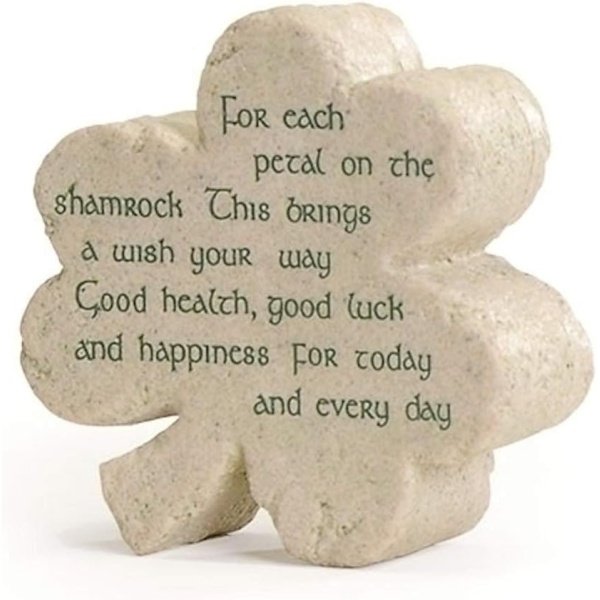 Roman Shamrock-Shaped Plaque with Message