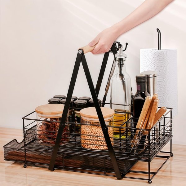 Grill and BBQ Caddy Picnic Barbecue Camping, Grilling Condiment Cookout